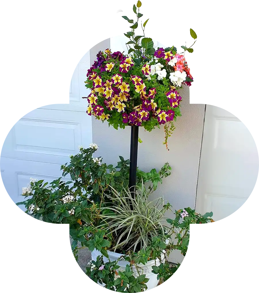 vertical garden flower tower